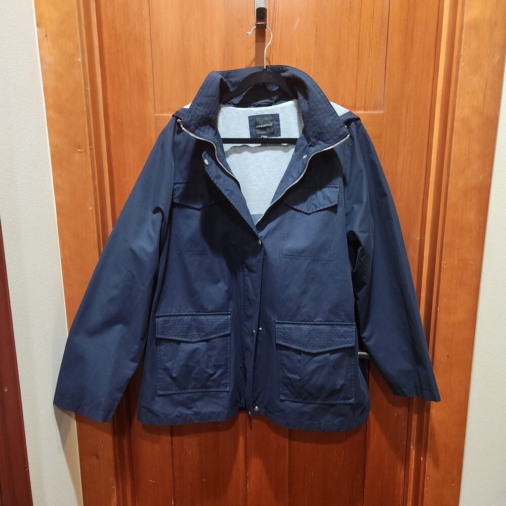 Lane Bryant Navy Blue Zip Up Utility Jacket Coats Plus Size 18 / 20